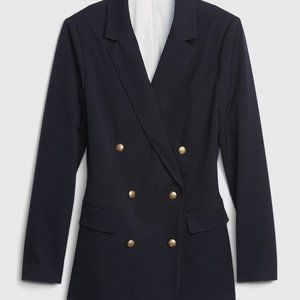 NWT GAP Double-Breasted Navy Blazer with Gold Buttons Size 4